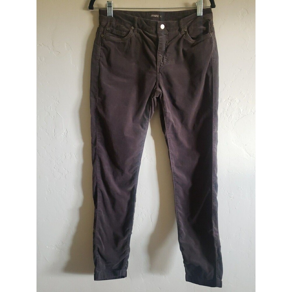 J. McLaughlin Corduroy Pants Women's Brown Size 6 Casual Comfy City Girl Trouser